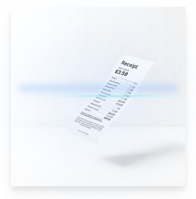 AI receipt scanning