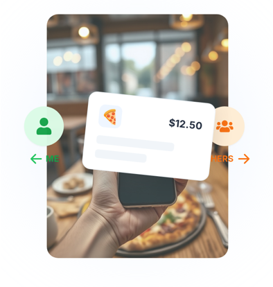Swipe to split items
